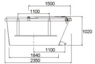 Geschlossene symmetrische Ausführung hochgezogenen Schüttseiten mit zwei Stahldeckeln-table1